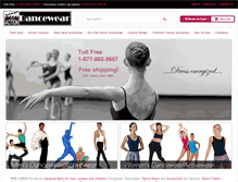 Tablet Screenshot of e-dancewear.com